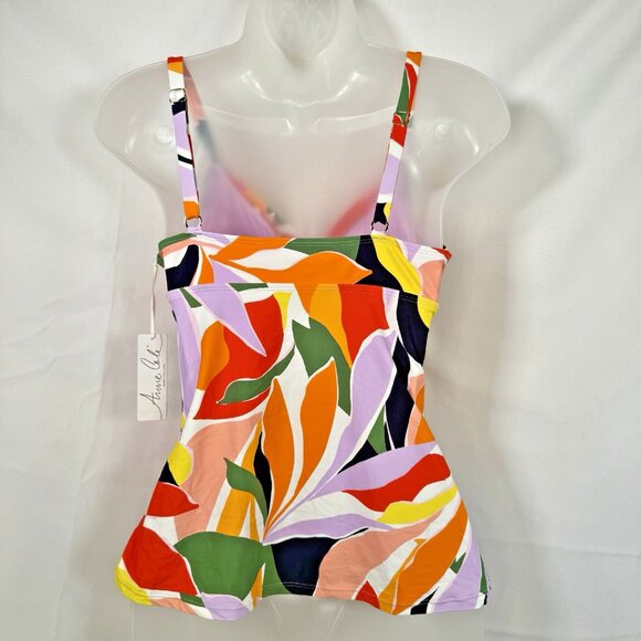 Anne Cole Women's Multicolor Printed Underwire Tankini Swim Top Size 32C/34B NWT - Picture 8 of 8